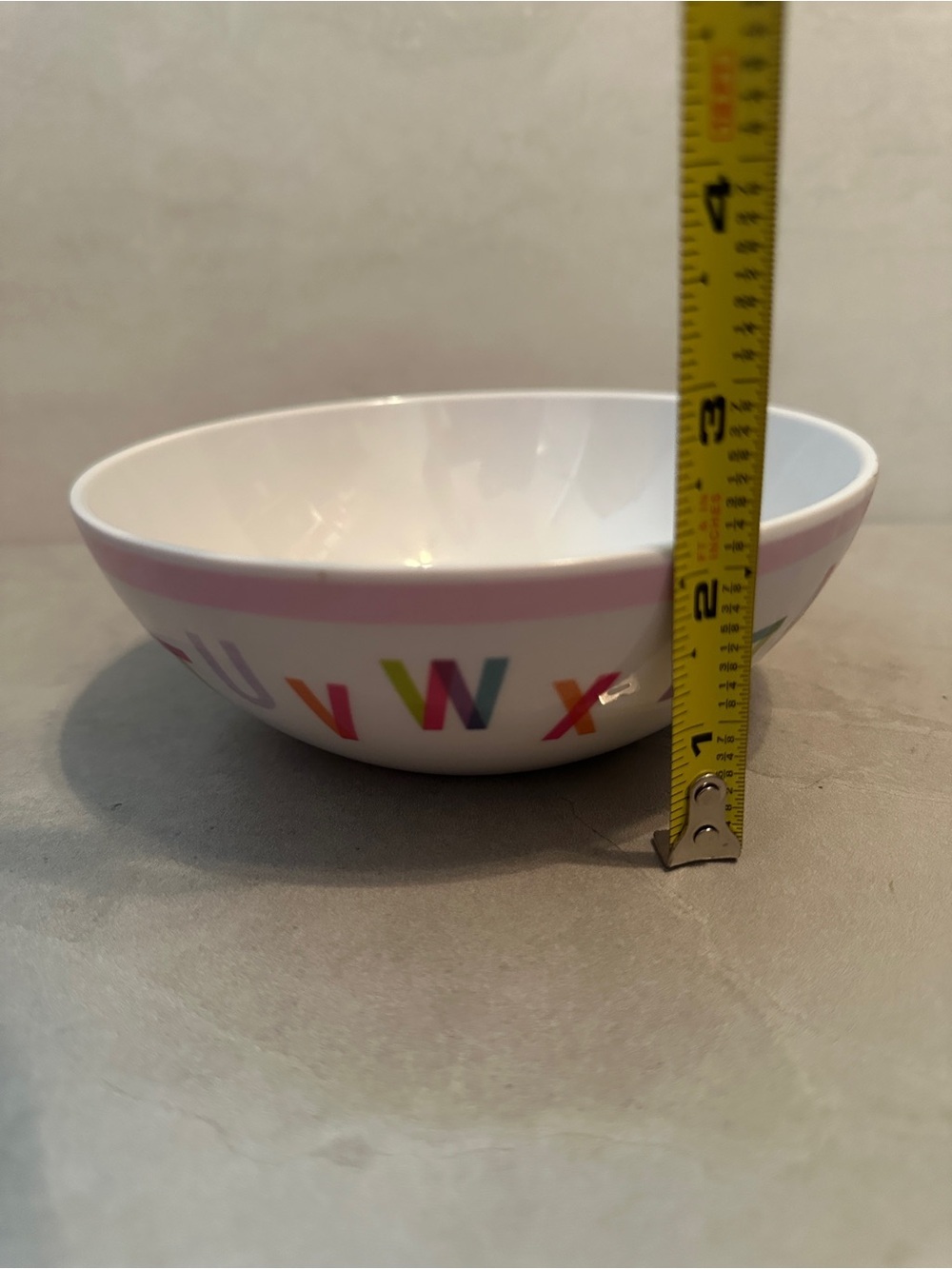 Pottery Barn Kids Melamine Bowl ABCs Theme - Picture 5 of 6